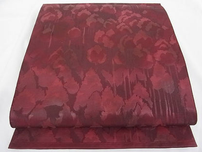 平和屋着物■六通柄袋帯 樹林文 正絹 逸品 A-tn2366