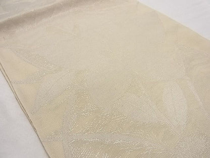 平和屋着物■夏物　六通柄　本袋帯　桔梗文　銀糸　正絹　逸品　B-ph6341