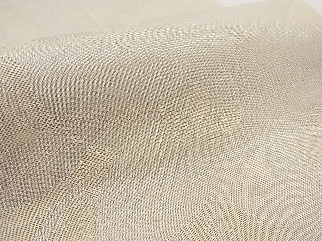 平和屋着物■夏物　六通柄　本袋帯　桔梗文　銀糸　正絹　逸品　B-ph6341