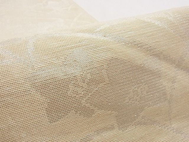 平和屋着物■夏物 六通柄袋帯 桔梗文 銀糸 正絹 逸品 B-ph6352