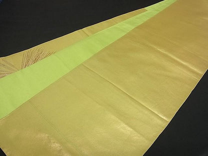 平和屋着物■太鼓柄袋帯 松葉文 金糸 逸品 ng2536