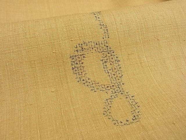 平和屋本店▽極上 本場結城紬 重要無形文化財 単衣 100亀甲 飛び亀甲柄 幾何学模様 鑑定書付き 着丈164cm 裄丈64cm 3kk2984