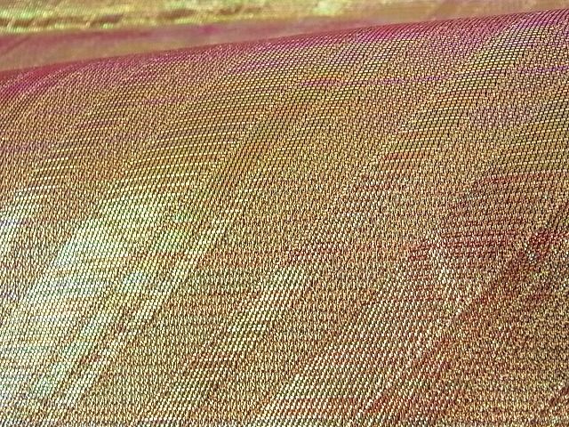 平和屋着物□全通柄袋帯 斜縞 金糸 正絹 逸品 A-az5336