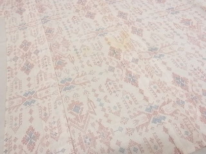 平和屋着物■夏物　小紋　幾何学文様　着丈151.5cm　裄丈63cm　A-ck4141