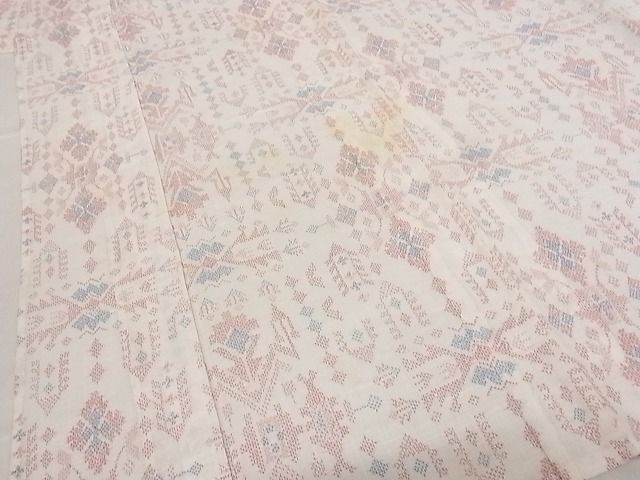 平和屋着物■夏物　小紋　幾何学文様　着丈151.5cm　裄丈63cm　A-ck4141
