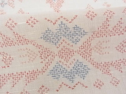 平和屋着物■夏物　小紋　幾何学文様　着丈151.5cm　裄丈63cm　A-ck4141