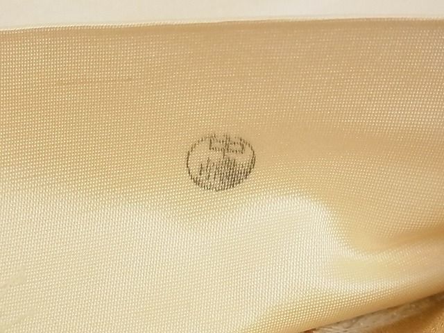 平和屋着物■六通柄袋帯 唐織 飛鶴花文 金糸 正絹 逸品 A-pf5103