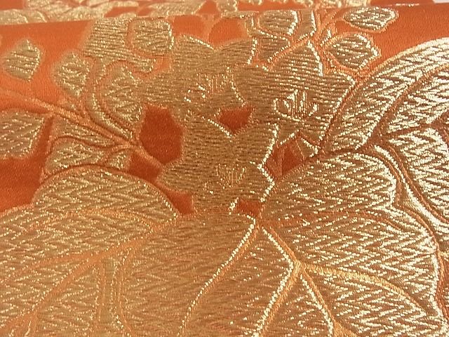 平和屋着物■六通柄袋帯 桐 金糸 正絹 逸品 A-ta6813