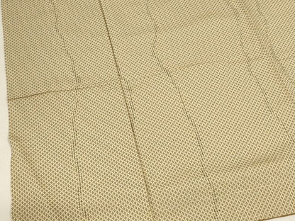 平和屋着物■お召　十字柄　正絹　逸品　AAAJ9760Abr