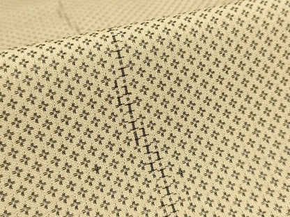 平和屋着物■お召　十字柄　正絹　逸品　AAAJ9760Abr