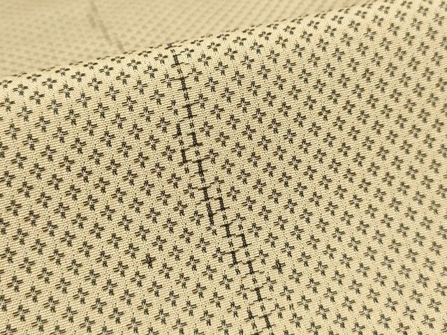 平和屋着物■お召　十字柄　正絹　逸品　AAAJ9760Abr