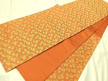 平和屋着物◎六通柄袋帯 花尽し 正絹 逸品 AAAK6536Bsa