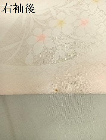 平和屋着物■長襦袢　無双仕立て　地紙花文　正絹　逸品　AAAK7584cy