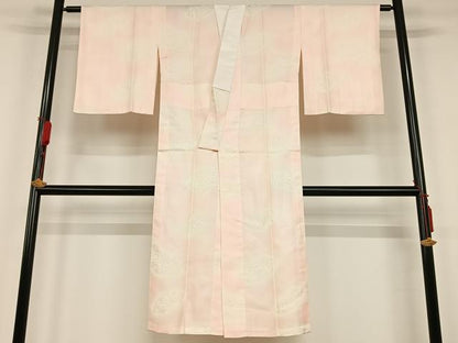 平和屋着物■長襦袢　無双仕立て　地紙花文　正絹　逸品　AAAK7584cy