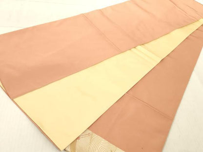 平和屋着物◎太鼓柄袋帯 駒刺繍 立波飛鶴文 金糸 金銀彩 三越扱い 正絹 逸品 AAAL3298ru