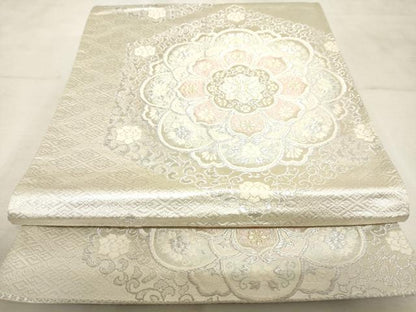 平和屋着物◎六通柄袋帯 正倉院花文 金銀糸 逸品 AAAL3854tm
