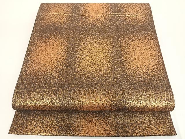 平和屋着物◎六通柄袋帯 霞文 金糸 正絹 逸品 AAAL3982wt