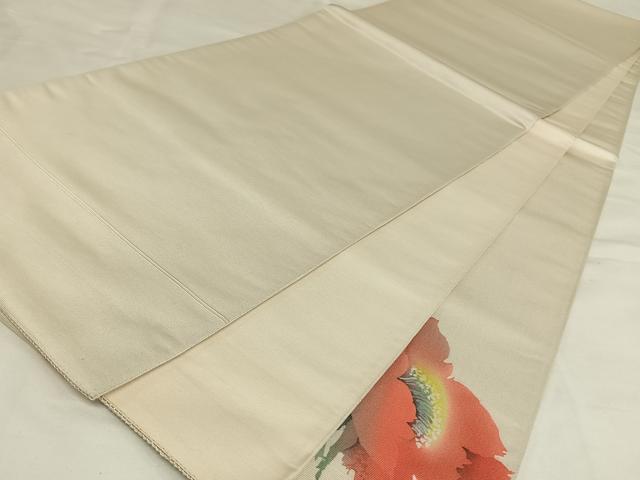平和屋着物◎太鼓柄袋帯 手描き 草花文 正絹 逸品 未使用 AAAL4007wt