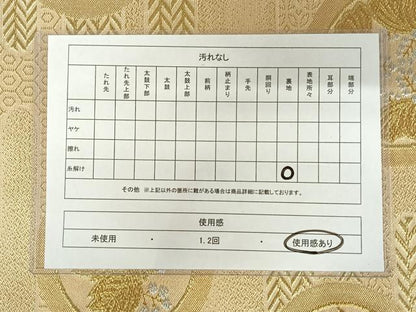 平和屋着物◎佐賀錦 六通柄袋帯 エ霞吉祥花文 金銀糸 正絹 逸品 AAAL4043wt