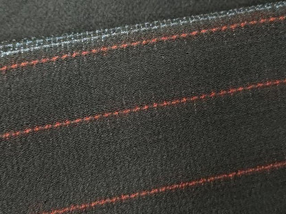 平和屋着物■お召　横段文　正絹　逸品　AAAL5051bw