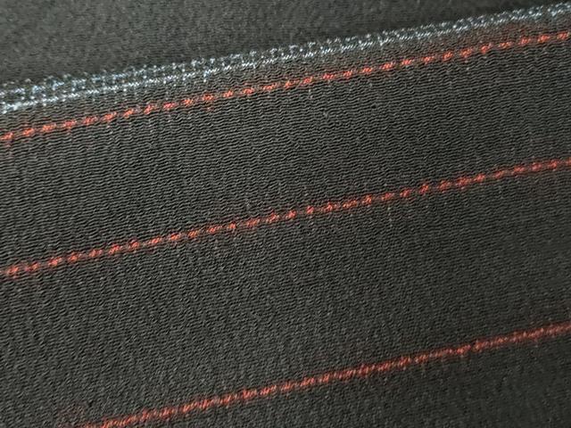 平和屋着物■お召　横段文　正絹　逸品　AAAL5051bw
