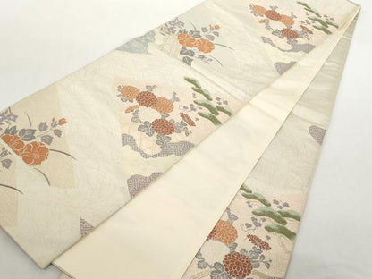 平和屋着物◎六通柄袋帯 琳派裂取文 正絹 逸品 AAAL5354az