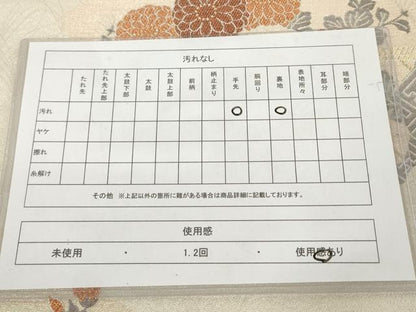 平和屋着物◎六通柄袋帯 琳派裂取文 正絹 逸品 AAAL5354az