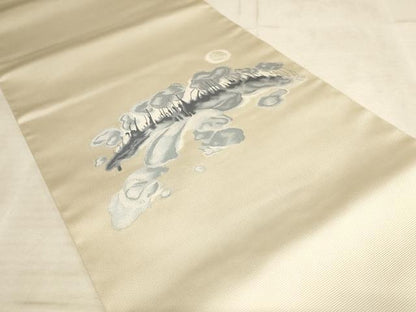 平和屋着物◎太鼓柄袋帯 冬木立 金銀糸 正絹 逸品 AAAL7076pf