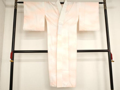 平和屋着物■長襦袢 無双仕立て 雲取り地紋 暈し染め 正絹 逸品 AAAL7399bw