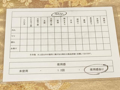 平和屋着物◎六通柄袋帯 花間垣文 金銀糸 正絹 逸品 AAAL7873ex