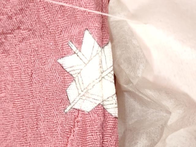 平和屋着物■無地絵羽訪問着　露芝　蘇芳香色　正絹　逸品　未使用　AAAL9512ta