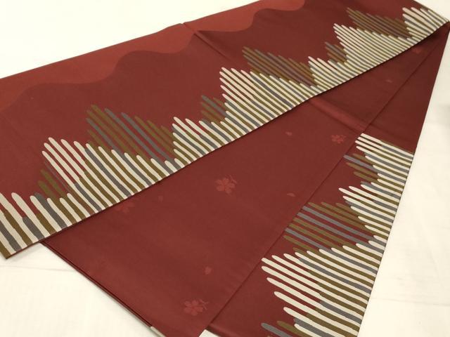 平和屋着物◎六通柄袋帯 幾何学文様 正絹 逸品 AAAM3355sx