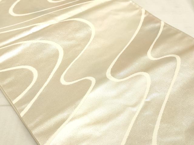 平和屋着物◎六通柄袋帯 流水文 引箔 正絹 逸品 AAAM3447sx