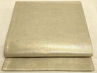 平和屋着物◎全通柄袋帯 霞文 引箔 正絹 逸品 AAAM3468sx