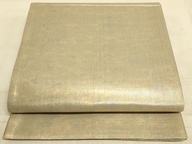平和屋着物◎全通柄袋帯 霞文 引箔 正絹 逸品 AAAM3468sx
