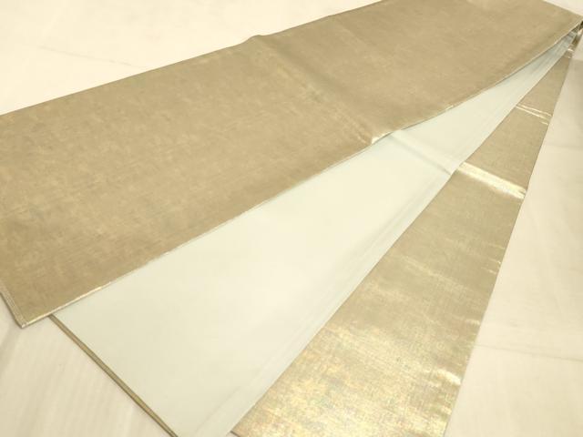 平和屋着物◎全通柄袋帯 霞文 引箔 正絹 逸品 AAAM3468sx