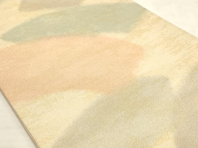 平和屋着物◎全通柄袋帯 地紙重ね文 金糸 正絹 逸品 AAAM3587sx