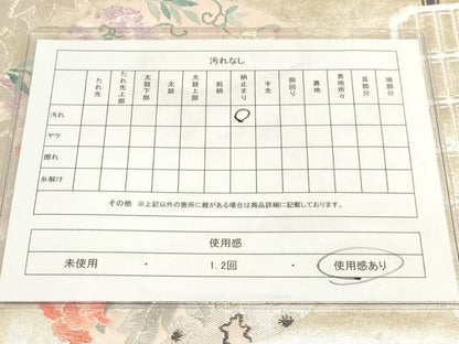 平和屋着物◎六通柄袋帯 唐織 花鳥天井文 金銀糸 正絹 逸品 AAAM3818sx