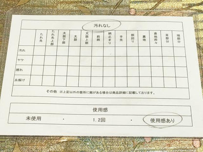 平和屋着物◎六通柄袋帯 花唐草文 金糸 正絹 逸品 AAAM3836sx