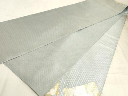 平和屋着物◎太鼓柄袋帯 扇面花文 金銀糸 正絹 逸品 AAAM3935sx