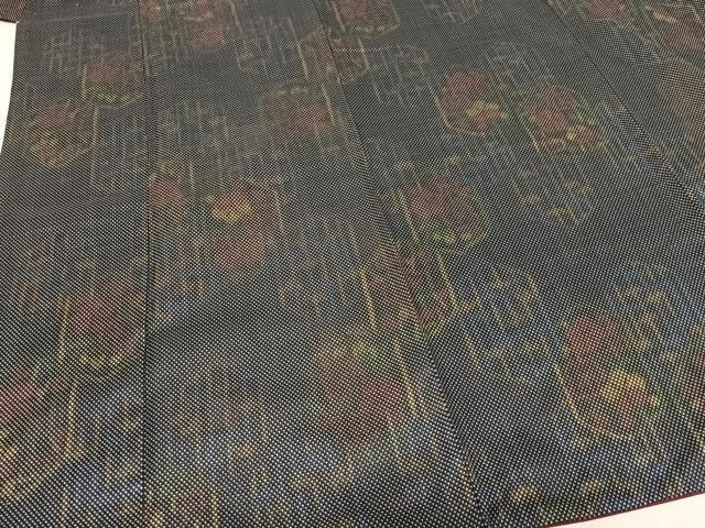 平和屋着物■お召　舞花文　正絹　逸品　AAAM4836ph