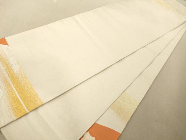 平和屋着物◎綴れ 太鼓柄袋帯 雲取り霞文 金銀糸 正絹 逸品 AAAM5121fw