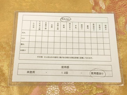 平和屋着物◎六通柄袋帯 唐織 霞道長草花文 金銀糸 引箔 正絹 逸品 AAAM5154fw