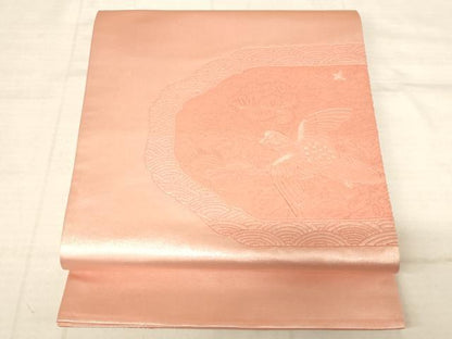 平和屋着物◎太鼓柄袋帯 中国三大刺繍 相良刺繍 花鳥文 正絹 逸品 AAAM5162fw