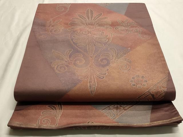 平和屋着物◎六通柄袋帯 飾花文 正絹 逸品 AAAM5740cx