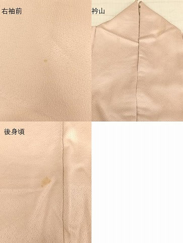 平和屋着物■豪華色留袖 総刺繍 流水花文 正絹 逸品 AAAM6379sa