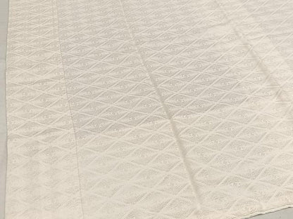 平和屋着物■長襦袢 無双仕立て 向かい鶴地紋 正絹 逸品 AAAM6488oa