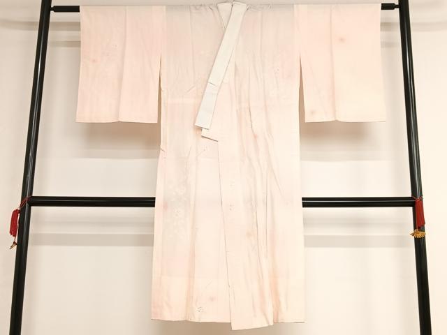 平和屋着物■長襦袢 無双仕立て 草花文 暈し染め 正絹 逸品 AAAM6529oa
