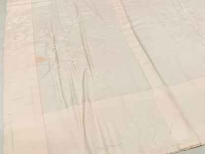 平和屋着物■長襦袢 無双仕立て 草花文 暈し染め 正絹 逸品 AAAM6529oa