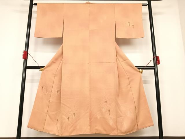 平和屋着物●訪問着 手描き 刺繍 草木文 暈し染め 正絹 逸品 AAAM6818ph